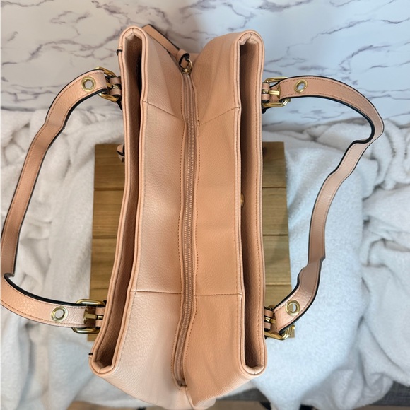 Nicole Miller New York Petal Pink Katie Zip Shoulder Bag - Picture 3 of 5